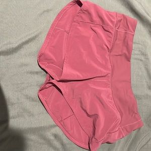 Rose lululemon speed up shorts size 4